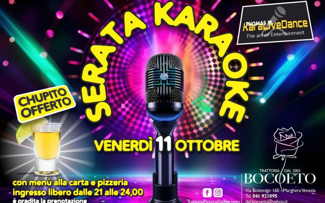 Serata 11 ottobre